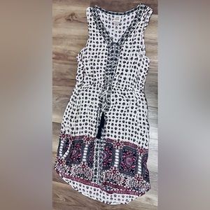 Knox Rose Boho Mixed Print Dress Size Large